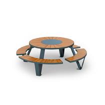Круглый уличный стол для парка 2280х750 мм